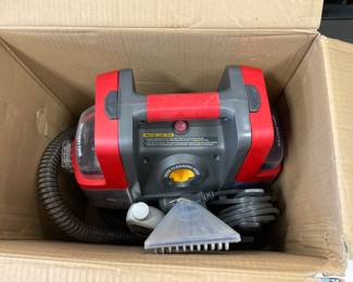 Hoover Spotless portable shampooing vacuum.