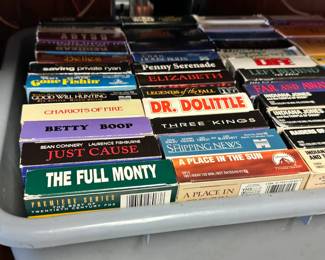 Variety of Vhs Tapes