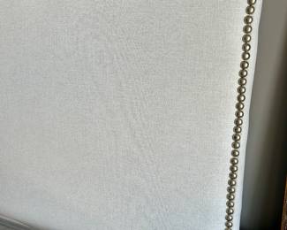 (headboard of the king size bed)