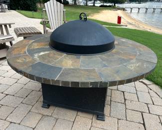 Propane tank fire pit