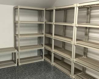 Plastic shelving