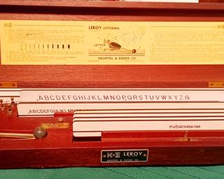 Vintage Leroy Lettering Set.keuffel & Esser Co