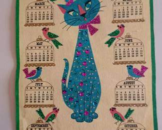 Amazing Vintage Kitty Calendar 