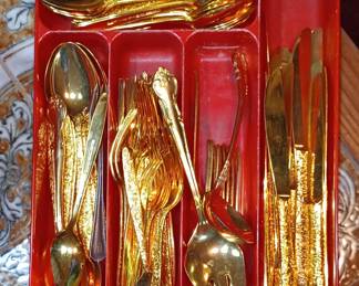 Vintage Gold Flatware