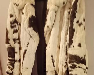 Vintage Rabbit Fur Coat as/is