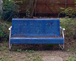Vintage Metal Bench