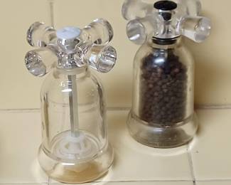 Vintage Lucite Salt & Pepper Shakers