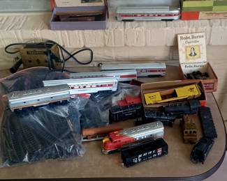 Old Santa Fe train set!