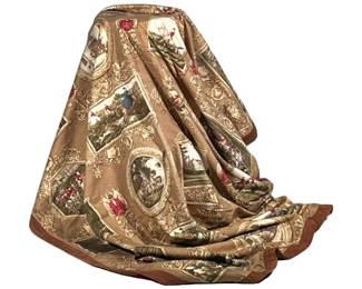 Ralph Lauren Throw | Kingsbridge Equestrian riding horse blanket throw with suede trim. - w. 50 x l. 70 in