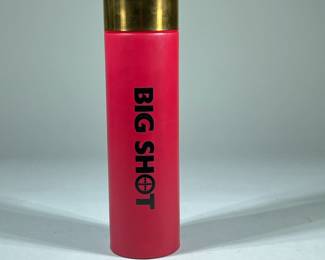 BIG SHOT GUN CLEANING KIT | Tall red canister contains a gun cleaning kit. Labeled Big Shot, Universal Gun Cleaning Kit. - h. 14 x dia. 4 in