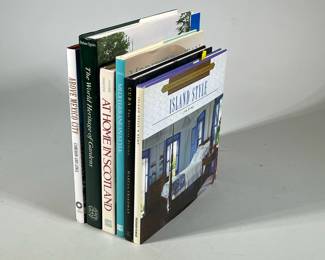 (6pc) Collection Home Styling Books | Including "A Home in Scotland" and "The World Heritage of Gardens"