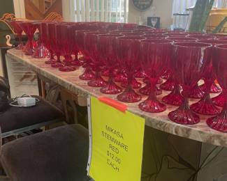 Mikasa glasses $12 each