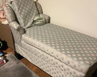 Satin chaise lounge $150