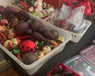 More ornaments , glass and beaded