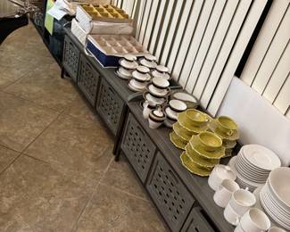 Bulk dishes at $1.00 each