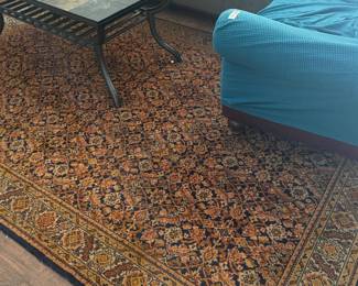 9 x 6 wool persian rug. Navy and Orange   $175