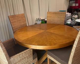 Dining Table 4 chairs (2 arm chairs) $550