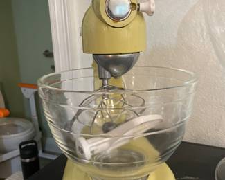 Vintage kitchen Aid Mixer , 2 attachments and cover. $125