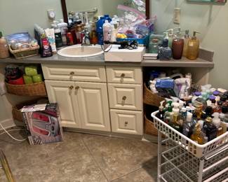 Tons of bathroom essentials