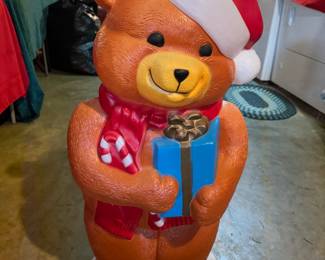 Blow mold Santa bear