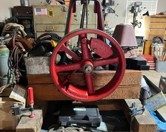 Old restored antique gas engines