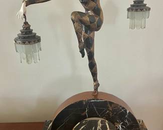 Art Deco Lamp, reproduction of Marcel-Andre Bouraine's "Dancing Harlequin." (not discounted)