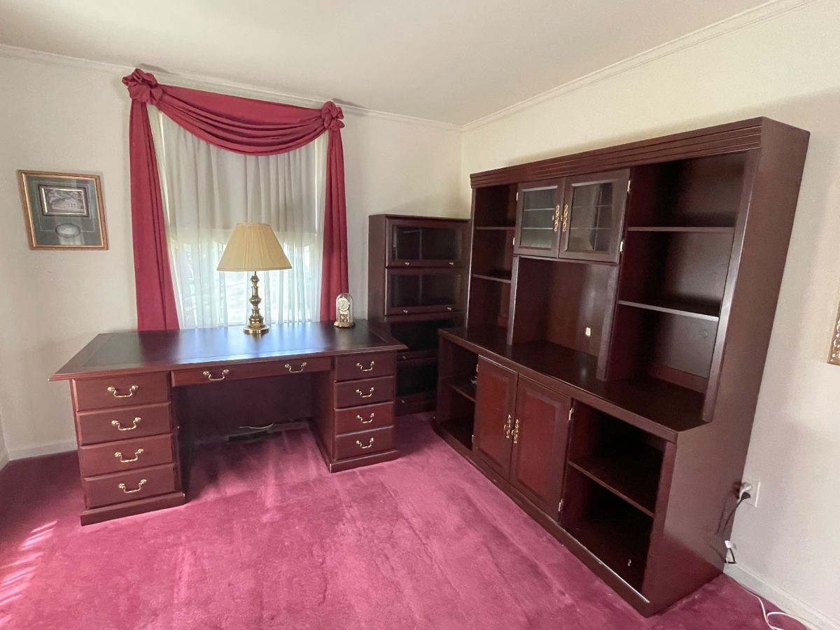 Queen Anne style office furniture. Buy the lot or each piece.