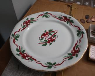 Christmas china.