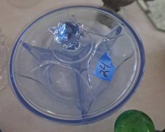 Duncan Miller candy dish, blue