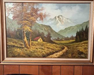 Landscape, oil on canvas