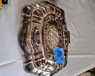 Silverplated jewelry box