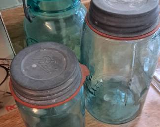 Blue Ball jars