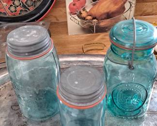 Trays; Ball jars