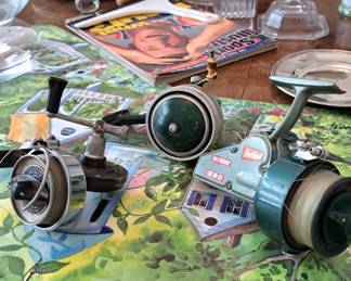 Fishing reels, including Heddon