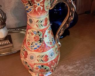 Imari style pitcher