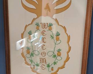 Framed Welcome sign
