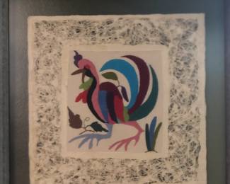 Crocheted chicken
