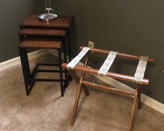 Nesting Tables, guest luggage rack