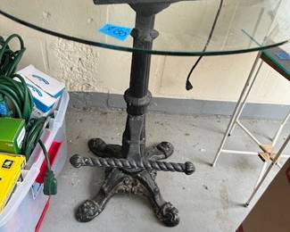 antique ice cream pub table