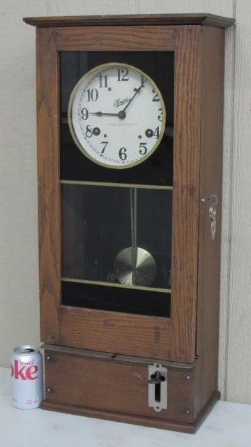 Oak Simplex Time Recorder Co. Clock