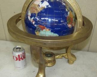 World Globe w/Compass
