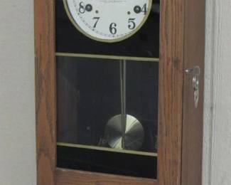 Oak Simplex Time Recorder Co. Clock