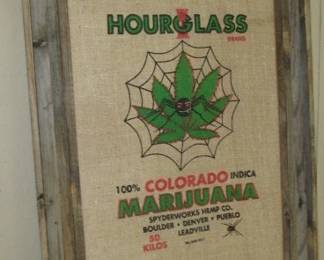 Barn Wood Framed Sack