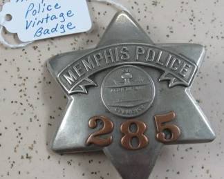 Vintage Memphis, TN Police Badge