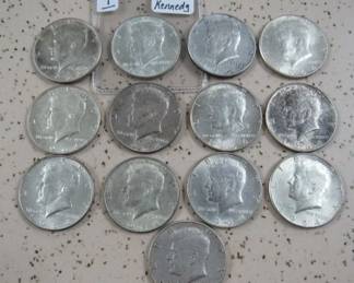 Silver Kennedy Half Dollars