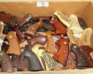 Box Lot of Pistol Grips - Colt, S & W, & More