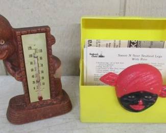 Black Art 1949 Thermometer & Mammy Recipe Box