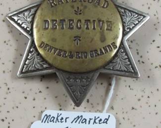 Railroad Detective Badge - Sun Badge Co.