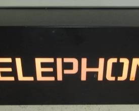 Telephone Lighted Sign