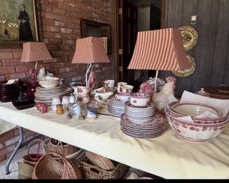 Dishes Stripped Lamps